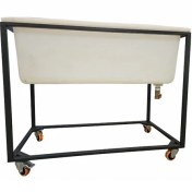 تصویر وان شستشو چرخدار ۲۰۰ لیتری پلی‌اتیلن 