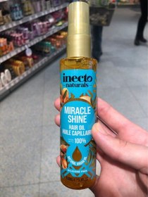 تصویر روغن موی آرگان اینکتو حجم 100 میلی لیتر Inecto NOURISHING Argan HAIR OIL 100Ml