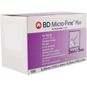 تصویر سرسوزن بی دی میکروفاین پلاس 5میل BD Micro-fine Plus Insulin Syringe 5m ا BD Micro-Fine Plus 5mm BD Micro-Fine Plus 5mm