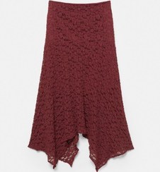 تصویر دامن میدی توری نامتقارن زنانه مارون پل اند بیر 