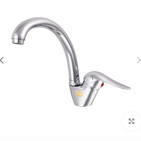 تصویر شیراهرمی ظرفشوئ کروم برند سپاهان 