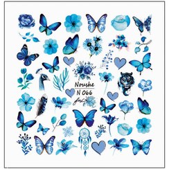 تصویر برچسب لنز ناخن مدل فانتزی کد N066 