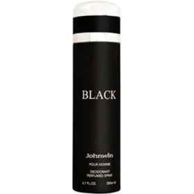 تصویر اسپری بدن مردانه بلک افغان جانوین مدل Johnwin Black Afwana deodorant Spray Men Johnwin Black Afwana deodorant Spray Men 200ml