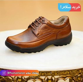 تصویر کفش چرم اصل مردانه تبریز طبی مدل موناکو فرزین کد 7612 تمام طبی و راحت چرم اصل تبریز مخصوص پیاده روی