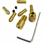 تصویر چهار نظام مینیاتوری فلزی آلن‌خور مناسب موتور و دریل کوچک 