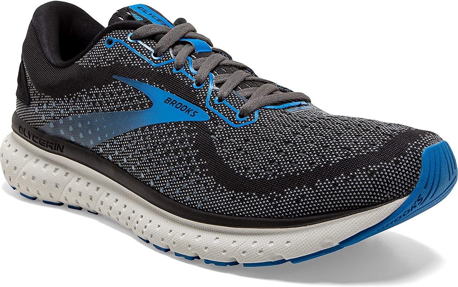 خرید و قیمت Brooks Mens Glycerin 18 Running Shoe 7 Black/Blue | ترب