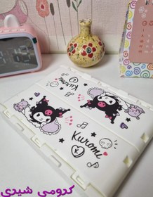 تصویر سبد کرومی شیری و صورتی 