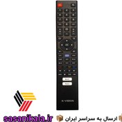 تصویر ریموت کنترل تلویزیون ایکس ویژن مدل TX725 