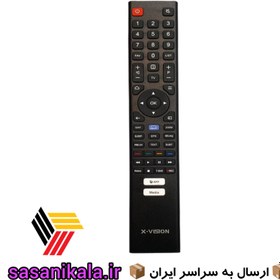 تصویر ریموت کنترل تلویزیون ایکس ویژن مدل TX725 