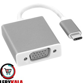 تصویر تبدیل TYPEC TO VGA رویال مدل 4010 TYPE C TO VGA ROYAL