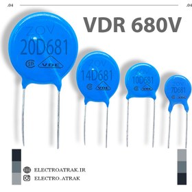 تصویر وریستور های680 ولتی VDR - 7D681 680V VDR varistors