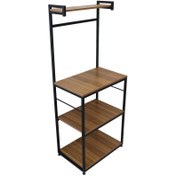 تصویر شلف مدل کافی بار کد bmd039 - قهوه‌ای شتری 