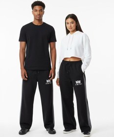 تصویر شلوار بگ گلکسی پنبه مشکی مدل اسپرت قد ۱۰۵ - XL 