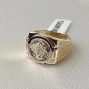 تصویر انگشتر طلا مردانه طرح ورساچه سایز ۶۳ وزن ۹.۱۱ گرم 