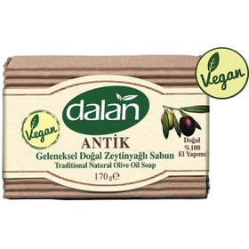 تصویر صابون گیاهی روغن زیتون طبیعی دالان دُلیو مدل آنتیک وزن 170 گرم LEDORASHOP Dalan Antik Vegan Olive Oil Soap Bar 170gr