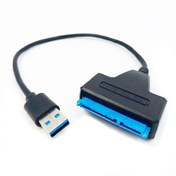 تصویر کابل تبدیل SATA به USB ۳ با طول ۲۵ سانتیمتر 
