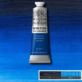 تصویر رنگ روغن رنگ Phthalo blue کد 516 برند وینزور و نیوتون Winsor & Newton 