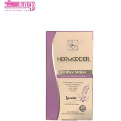 تصویر نوار موبر بدن هرمودر مدل لوندر 20 عددی Hermooder Lavender Body Wax Strips 20 Pcs