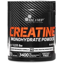 تصویر کراتین مونوهیدرات 250 گرم پودر خوراکی الیمپ Creatine Monohydrate 250 G Powder Olimp