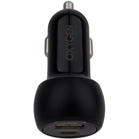 تصویر شارژر فندکی اکسیژن OXYGEN AC-15 45W OXYGEN CAR CHARGER 45W USB-A AND USB-C PD AC15