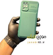 تصویر کاور پروتکت طرح نیلیکن محافظ لنز دار سبز مدل SAMSUNG A12 