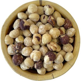 تصویر مغز فندق نمکی ایرانی تفت داده شده 