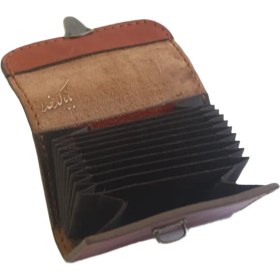 تصویر جا کارتی چرم مدل کاوین 