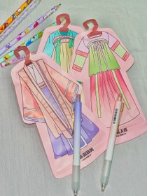 تصویر خودکار طرح لباس رنگی 