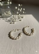 تصویر گوشواره مروارید تک لاین-107 