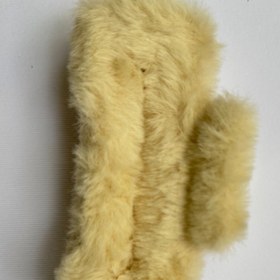 تصویر گلسر پشمی مو رنگ زرد 