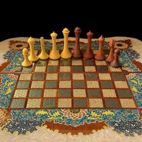 تصویر شطرنج وودی ئاسک مدل Russian chess small 