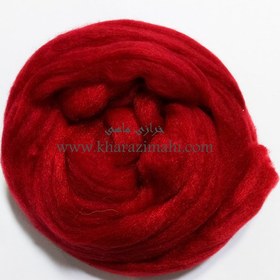 تصویر الیاف کچه 50 گرمی _ کد 11 قرمز دونه اناری 