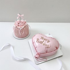 تصویر کیک صورتی های ترند 