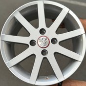 تصویر رینگ اسپرت سایز ۱۵ (۱۰۸×۴) ۰۹۵ نقره‌ای پیت لاین اروند Sport wheel size 15"(4×108) 095⁶ silver pitline Arvand