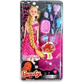 تصویر اسباب بازی دخترانه عروسک باربی با لوازم 