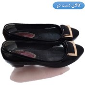 تصویر کفش ورنی زنانه رنگ مشکی کد F152 