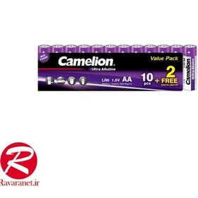 تصویر باتری قلمی 12عددی اولترا آلکالاین کملیون Ultra Alkaline Camelion 