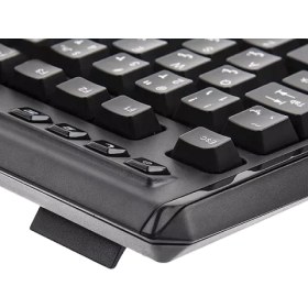 تصویر کیبورد تسکو مدل TK 8018 با حروف فارسی TSCO TK 8018 Keyboard With Persian Letters