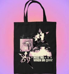 تصویر ساک توت بگ پینترستی گرانج grunge tote bag