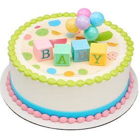تصویر خلال فینگر فود و تزیین کیک بهگز مدل الفبا مجموعه 16 عددی 