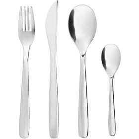 تصویر سرویس قاشق چنگال و کارد 16 تکه ایکیا مدل Ikea MOPSIG Ikea MOPSIG 16-piece cutlery set