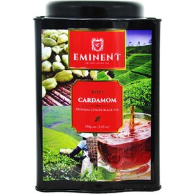 تصویر چای سیاه با عطر هل قوطی فلزی ۲۵۰ گرم امیننت – eminent 