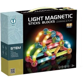 تصویر ساختنی مدل Light Magnetic Sticks Blocks 