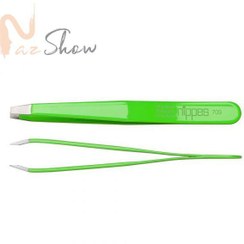 تصویر موچین سر صاف حرفه ای دست ساز نیپس ( نیپز) NIPPESرنگ سبز 