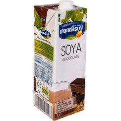 تصویر شیر سویا کاکائویی مانداسوی ۱ لیتری 