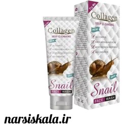 تصویر فوم شستشوی صورت کلاژن حلزون سادور حجم ۱۰۰ میل 