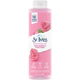 تصویر شامپو بدن سینت اویز ST.Ives حجم 650 میلی لیتر با رایحه گل رز و آلوئه ورا 