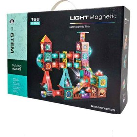 تصویر مگنت تایل چراغ دار 166تکه 