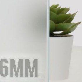 تصویر شیشه سکوریت 6 میل ساتینا 