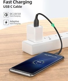 تصویر کابل تبدیل USB به Type Cوی اسمارت V-Smart USB to Type C conversion cable